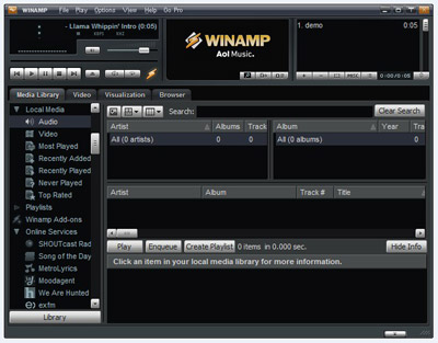 ขั้นตอนการติดตั้ง Winamp