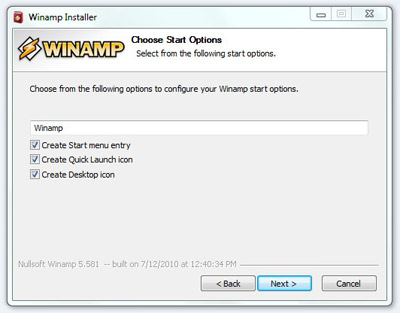 ขั้นตอนการติดตั้ง Winamp